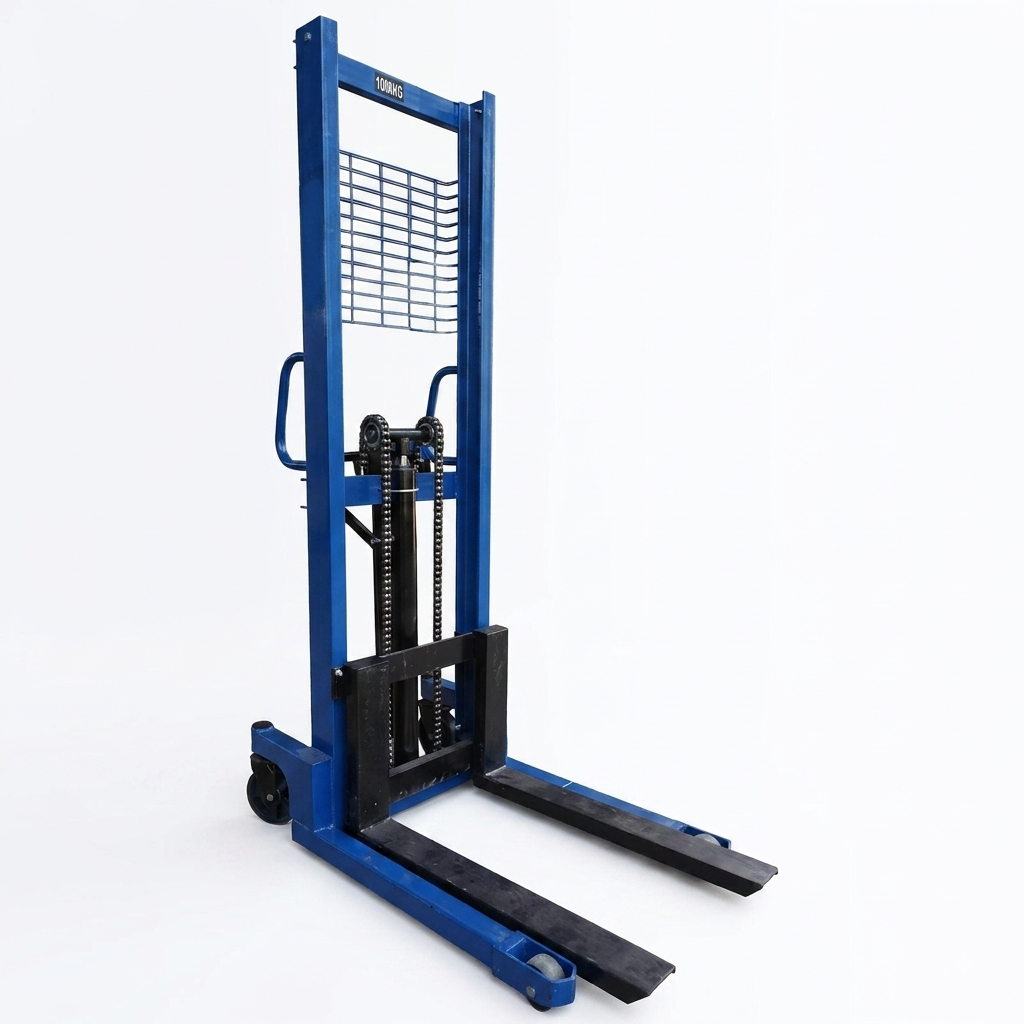 Manual hydraulic stacker